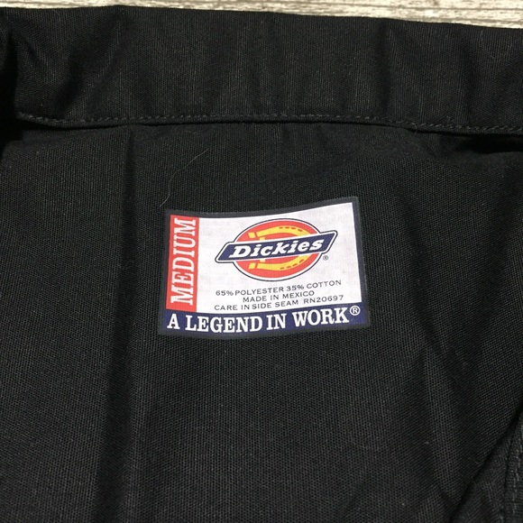 Dickies Specialized Cycling Work Shirt Women’s M Black Button Up Short Sleeve - Picture 9 of 11
